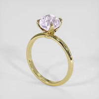 3.01 Ct. Purple Sapphire Ring, 14K Yellow Gold 2