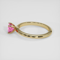 1.16 Ct. Pink Sapphire Ring, 14K Yellow Gold 4