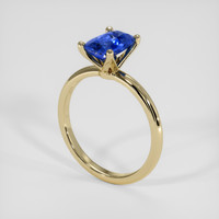 1.31 Ct. Blue Sapphire Ring, 14K Yellow Gold 2