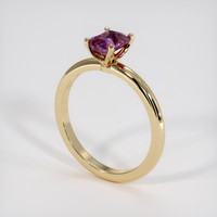 1.05 Ct. Pinkish Purple Sapphire Ring, 14K Yellow Gold 2