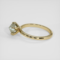 1.37 Ct. Bluish Green Sapphire Ring, 14K Yellow Gold 4