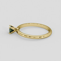 0.29 Ct. Green Sapphire Ring, 14K Yellow Gold 4