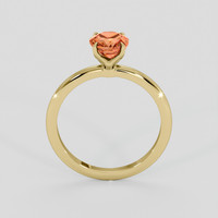 2.11 Ct. Reddish Orange Sapphire Ring, 14K Yellow Gold 3