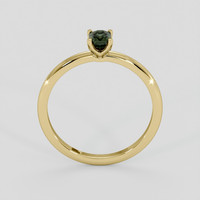 0.55 Ct. Green Sapphire Ring, 14K Yellow Gold 3