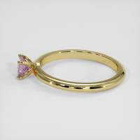 0.61 Ct. Pink Sapphire Ring, 14K Yellow Gold 4