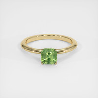 1.20 Ct. Green Sapphire Ring, 14K Yellow Gold 1