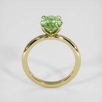 3.03 Ct. Yellowish Green Sapphire Ring, 14K Yellow Gold 3