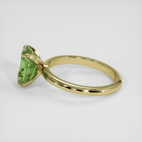 3.03 Ct. Yellowish Green Sapphire Ring, 14K Yellow Gold 4