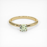 0.58 Ct. Sapphire Ring, 14K Yellow Gold 1