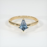 0.71 Ct. Sapphire Ring, 14K Yellow Gold 1