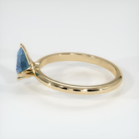 0.71 Ct. Sapphire Ring, 14K Yellow Gold 4