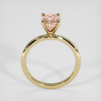 2.50 Ct. Peach Sapphire Ring, 14K Yellow Gold 3