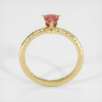 0.90 Ct. Reddish Pink Sapphire Ring, 14K Yellow Gold 3