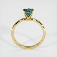 1.10 Ct. Greenish Blue Sapphire Ring, 14K Yellow Gold 3