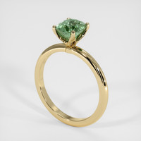 1.65 Ct. Bluish Green Sapphire Ring, 14K Yellow Gold 2