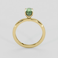 1.37 Ct. Green Sapphire Ring, 14K Yellow Gold 3