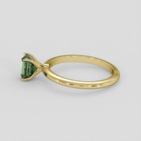 1.37 Ct. Green Sapphire Ring, 14K Yellow Gold 4