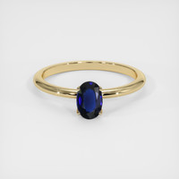 0.76 Ct. Sapphire Ring, 18K Yellow Gold 1