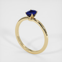 0.76 Ct. Sapphire Ring, 18K Yellow Gold 2