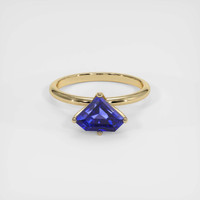 2.41 Ct. Blue Sapphire Ring, 18K Yellow Gold 1