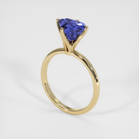 2.41 Ct. Blue Sapphire Ring, 18K Yellow Gold 2