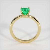 0.89 Ct. Emerald Ring, 18K Yellow Gold 3