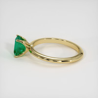 1.01 Ct. Emerald Ring, 18K Yellow Gold 4