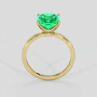2.73 Ct. Emerald Ring, 18K Yellow Gold 3