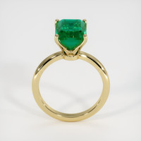 4.19 Ct. Emerald Ring, 18K Yellow Gold 3