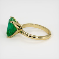 4.19 Ct. Emerald Ring, 18K Yellow Gold 4