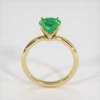 1.51 Ct. Emerald Ring, 18K Yellow Gold 3