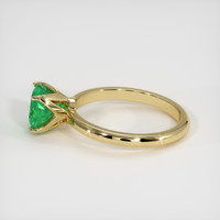 1.51 Ct. Emerald Ring, 18K Yellow Gold 4