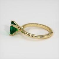 1.52 Ct. Emerald Ring, 18K Yellow Gold 4