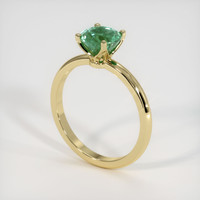 1.50 Ct. Emerald Ring, 18K Yellow Gold 2