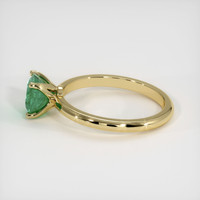 1.50 Ct. Emerald Ring, 18K Yellow Gold 4