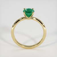 1.00 Ct. Emerald Ring, 18K Yellow Gold 3