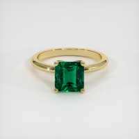 2.42 Ct. Emerald Ring, 18K Yellow Gold 1