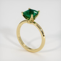 2.42 Ct. Emerald Ring, 18K Yellow Gold 2