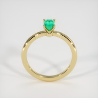 0.48 Ct. Emerald Ring, 18K Yellow Gold 3