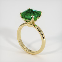3.78 Ct. Emerald Ring, 18K Yellow Gold 2