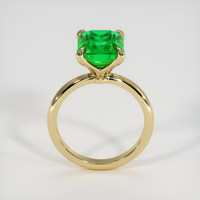 3.22 Ct. Emerald Ring, 18K Yellow Gold 3