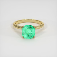 2.28 Ct. Emerald Ring, 18K Yellow Gold 1