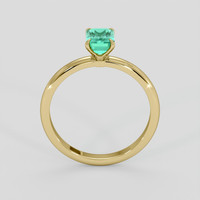 0.97 Ct. Emerald Ring, 18K Yellow Gold 3