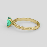 0.97 Ct. Emerald Ring, 18K Yellow Gold 4