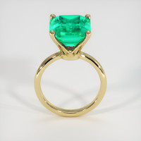 7.30 Ct. Emerald Ring, 18K Yellow Gold 3