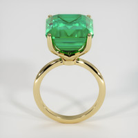 10.50 Ct. Emerald Ring, 18K Yellow Gold 3