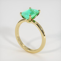 2.29 Ct. Emerald Ring, 18K Yellow Gold 2