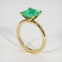 2.69 Ct. Emerald Ring, 18K Yellow Gold 2