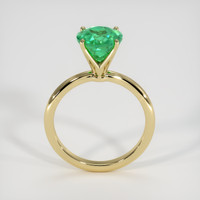 2.09 Ct. Emerald Ring, 18K Yellow Gold 3