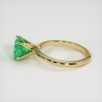2.09 Ct. Emerald Ring, 18K Yellow Gold 4
